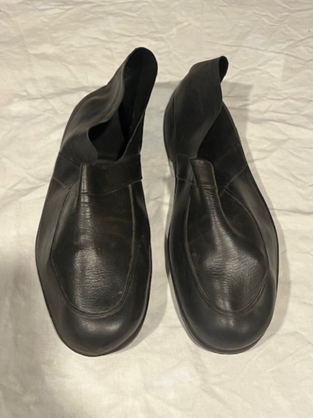 VTG Pair of The Original Totes Natural Rubber Black Slip-On Overshoes Men's LG